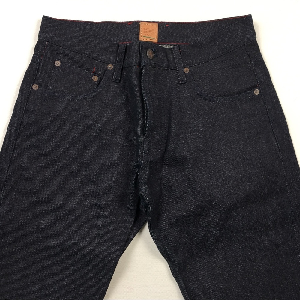 Taylor Stitch Slim Dark Raw Selvedge Denim Jeans - Picture 5 of 6